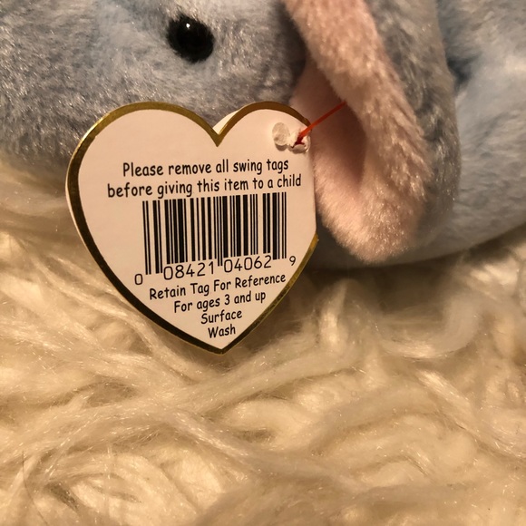 RARE RETIRED TY ORIGINAL Beanie Baby Peanut 1995 Errors - Picture 5 of 8